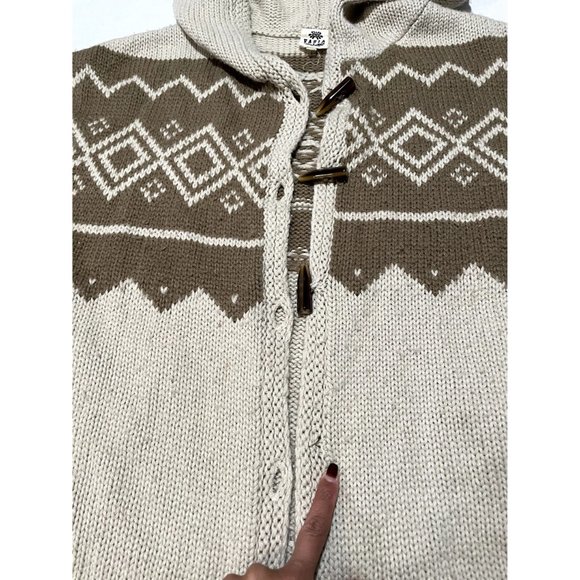 VASIA COZY Fringe Boho Sweater Vest w/ Hood SIZE XS | S1 - Picture 3 of 6